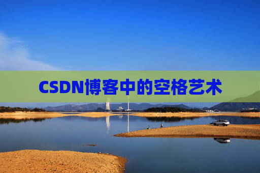 CSDN博客中的空格艺术