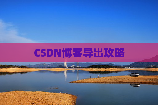 CSDN博客导出攻略